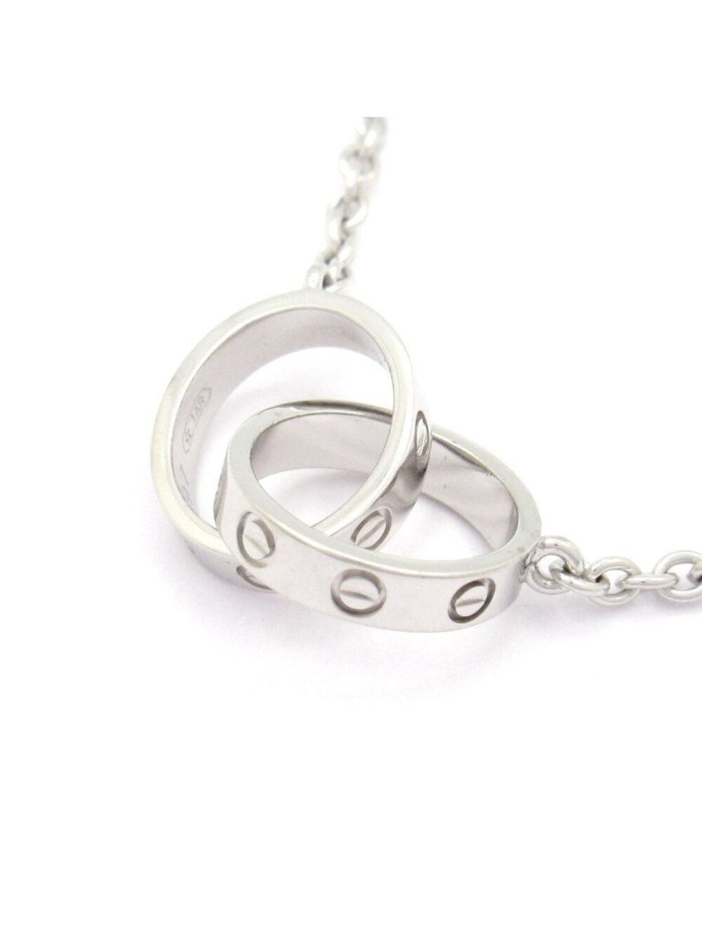 Cartier Necklace Baby Love 18k White Gold